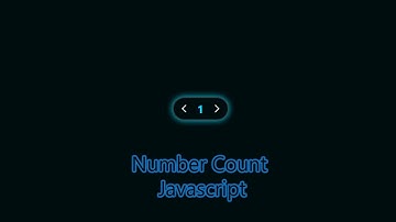 Javascript Number  Count Input Spinner UI Design  CSS3 & Vanilla Javascript