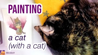 LIVE! - Painting another little cat dude! with COHOST @EveBolt
