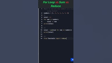 3 Genius Ways to Sum a List in Python 🔥! #shorts #coding #learnpython