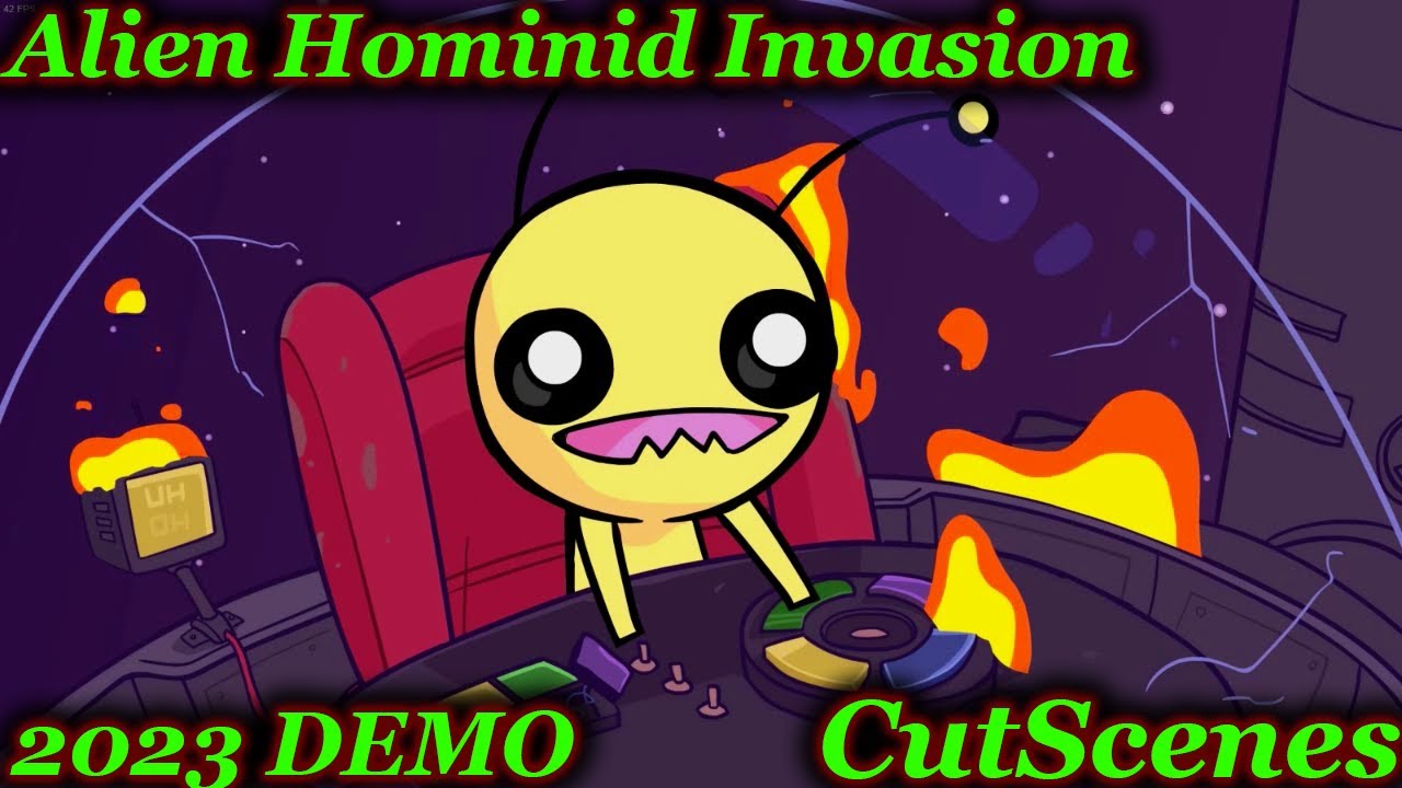 All Cutscenes【 Alien Hominid Invasion BETA 】 - YouTube