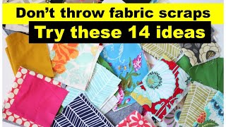 🗑Don’t Throw Away Your Fabric Scraps! Try These 14 Fun Sewing Projects Instead! @diyprocessbyhema