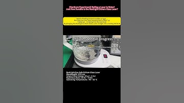 Hardcore Experiment Boiling a Laser in Water! #diodelaser #laser #fiberlaser  #highpowerlaser