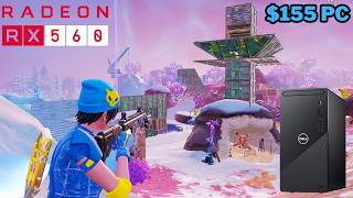 Playing A Fortnite Tournament On A $155 Dell Inspiron | i5 10400 + RX 560 | Performance Mode Test