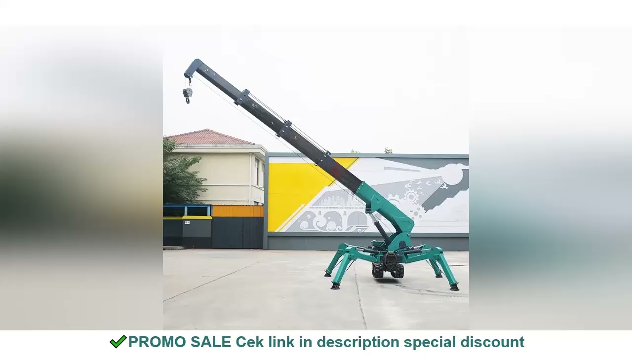 Spider Crane 1T 3T 5T Electric Mini Spider Crane Hydraulic Telescopic Boom Crawler Lifting Equipment