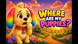 Five Little Puppies | Five Little Ducks Inspired Nursery Rhyme | Kids & Baby Songs | Adoo Verse screenshot 4