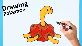 [Pokémon #213] Draw SHUCKLE | ポケモン ツボツボ | 포켓몬 단단지 그리기