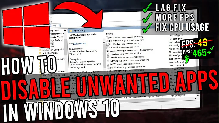 🔧 How To Disable Unwanted Background Apps In Windows 10 ✅ Improve Windows 10 Performance | 2020