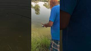 Best fish hunting scenes with toy fishing rod #shorts #foryou