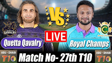 Abu Dhabi T10 2025 score | QQY vs ROC, 27th T10 Bangla Commentary & Analysis |