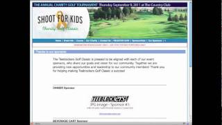 Teeblockers - Player Tracker Overview - Tour of the event Website