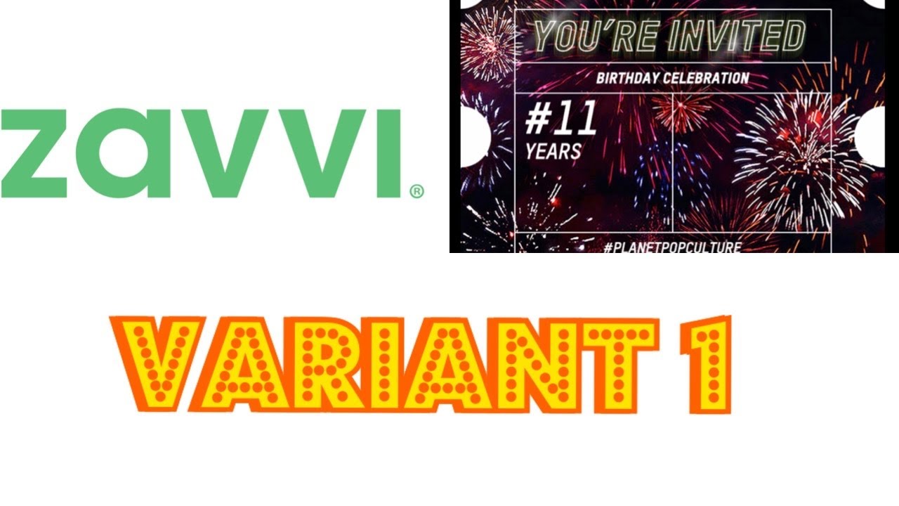 ZAVVI 11th Birthday BOGOF Sale - ZBOX Variant 1 Mystery Box Unboxing 17/09/2020