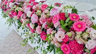 (2) Bordură de flori prezidiu@Anca Vlad. Cum fac florile pentru nuntă