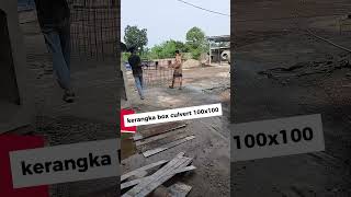 proses pembuatan kerangka box culvert 100x100 menggunakan warmesh double #ytshorts #pabrikbetonsrng
