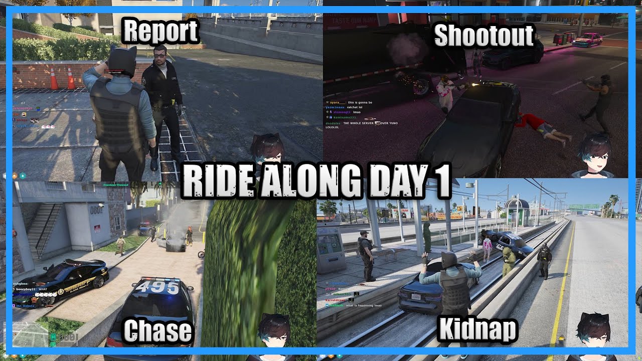 Yuno Reporting for Duty!  - PD Ride Along Day 1 RECAP | Nopixel GTARP