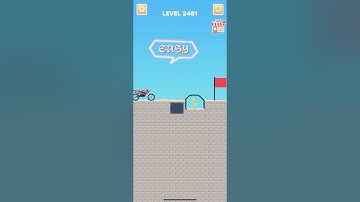 Draw bridge puzzle game level 2461 #drawing #game #Shorts