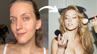 SYDNEY SWEENEY MAKEUP TRANSFORMATION Timeless Hollywood Makeup