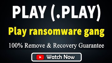|| SOLVED ✅|| PLAY (.PLAY) Ransomware gang - removal and decryption
