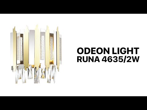 Настенный светильник, бра Odeon Light Runa 4635/2W золото/хром/хрусталь