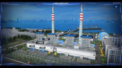 Fossil Fuel Power Station | Web 3D Digital Twin | Thermal Plant Power Generation