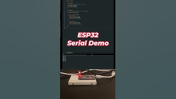ESP32 Serial Communication Demo #esp32 #arduino #engineering #electronics #circuit #technology