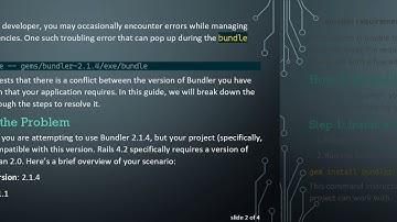 Resolving the Error cannot load such file -- gems/bundler-2.1.4/exe/bundle in Ruby on Rails