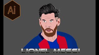 Vector Art Lionel Messi In Adobe Illustrator Tutorial[App Editor Tutorial] screenshot 3