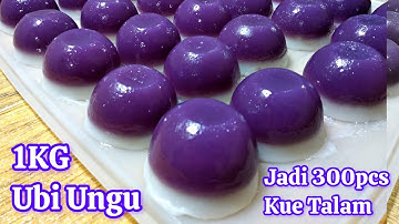 Resep Kue Talam Ubi Ungu, Bikin Untuk Pesanan Pelanggan 1kg Ubi Ungu Jadi 300pcs Anti Gagal