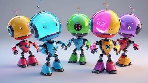 Six Toy Robots Count to Ten | Counting Song for Kids | Learn Numbers with Robots