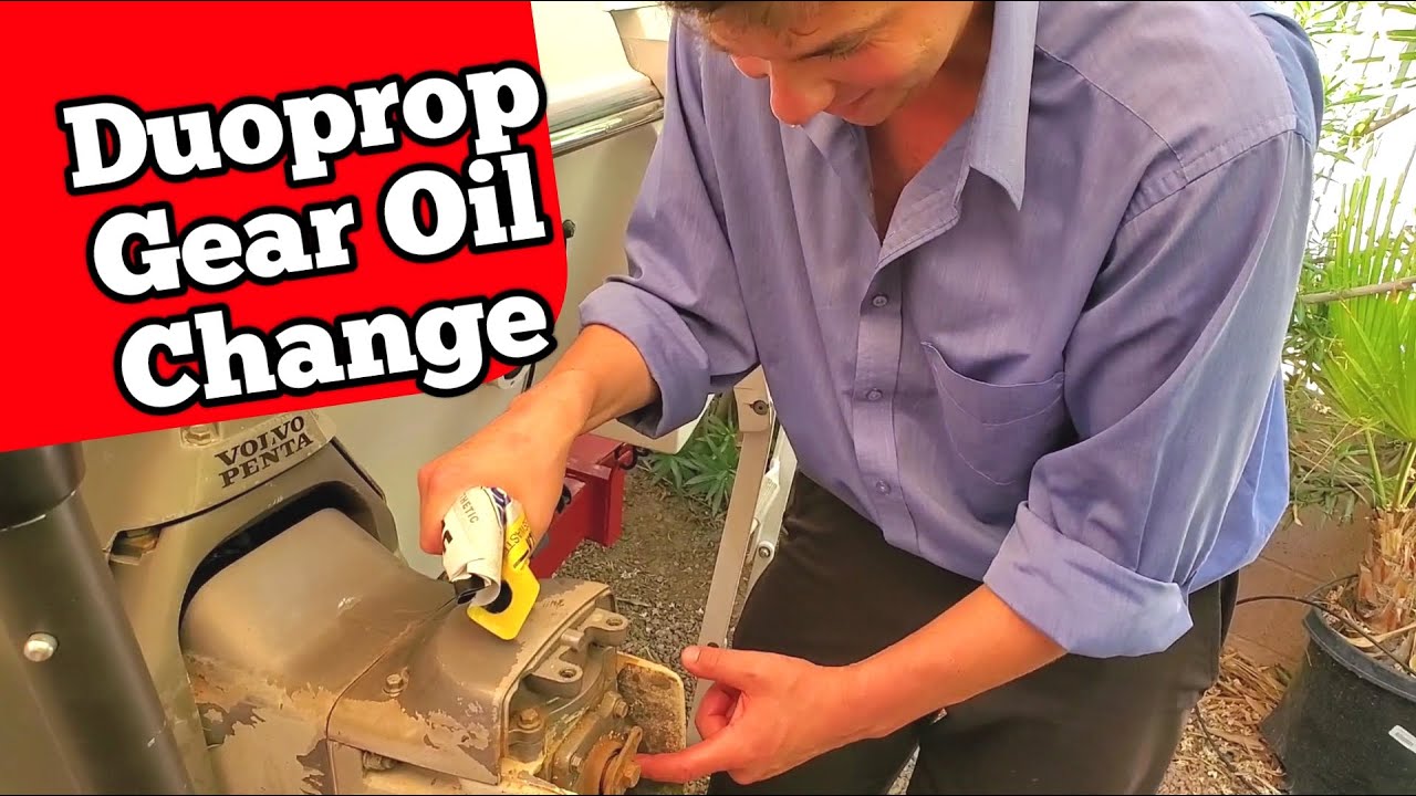 Volvo Penta Duoprop Amsoil 75w 90 Gear Oil Change Youtube
