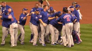 Watch the Chicago Cubs celebrate after the last out of the 2016 World Series