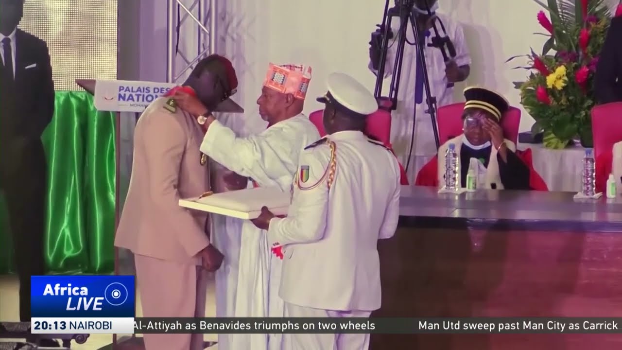 Guinea’s Mamady Doumbouya sworn in as president