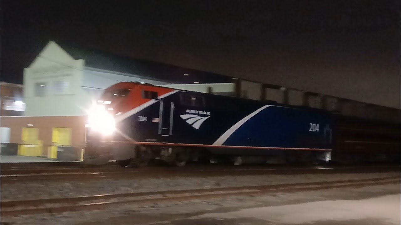 AMTK 204 leads Amtrak 51 Cardinal w/Federal Railroad Admin Car WB ...
