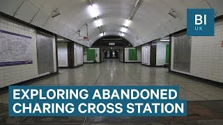 Внутри заброшенной части лондонской станции метро Чаринг-Кросс