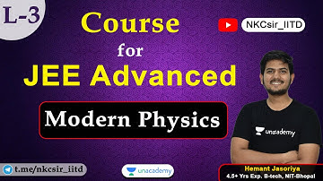 Modern Physics Advanced Problem | Course for JEE Advanced 2021 | IIT JEE Physics | by Hemant Sir
