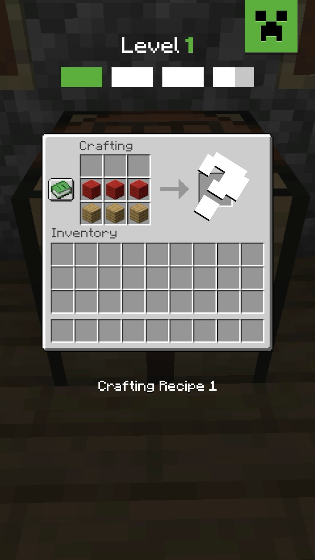 MINECRAFT CRAFTING QUIZ