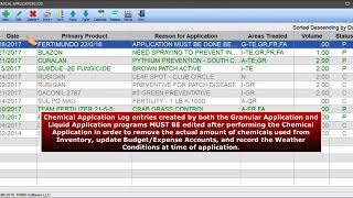 TRIMS Chemicals & Fertilizers Application Records - Chemical Application Log screenshot 1