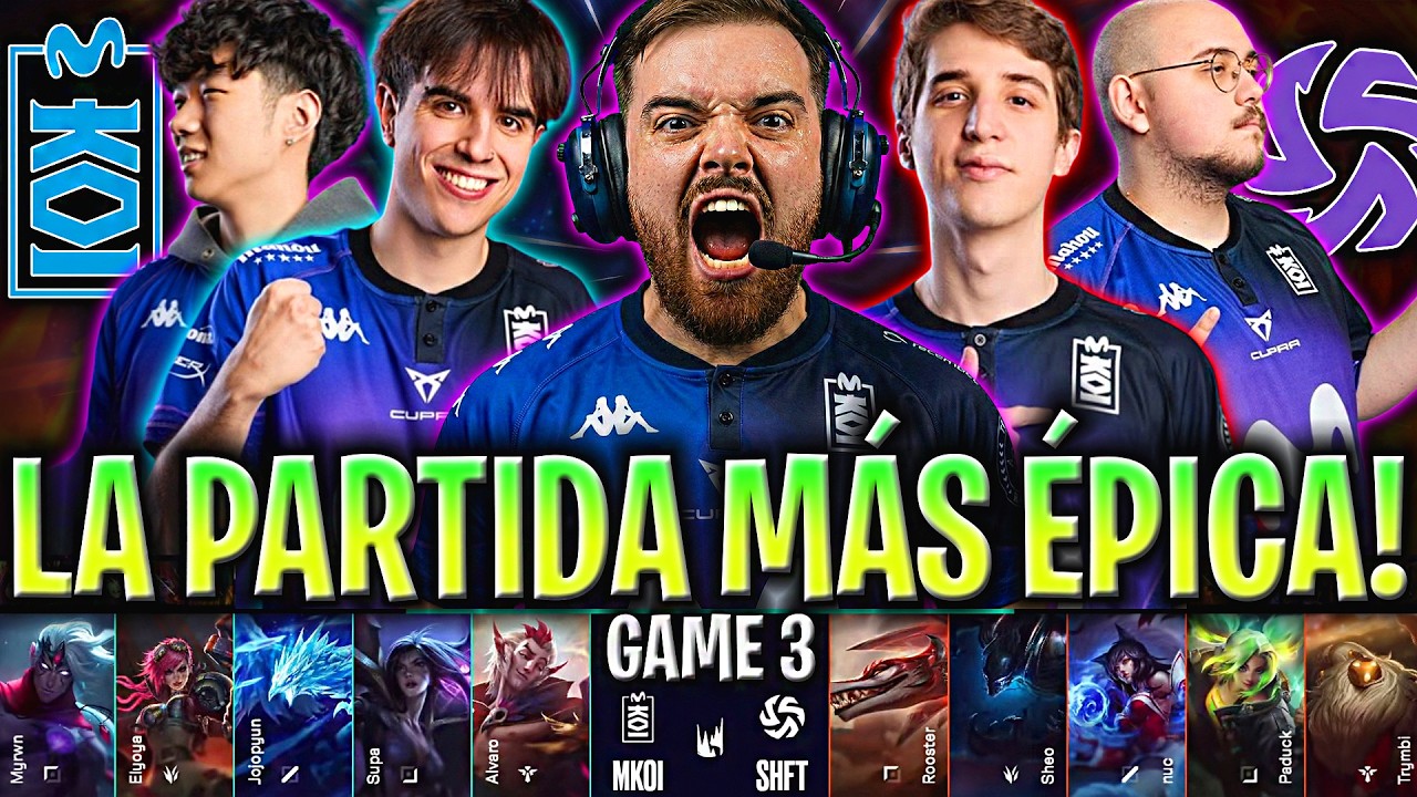 IBAI CASTEA LA MEJOR PARTIDA DE LA SERIE! 😱ESTÁN LOCOS!🔥 | KOI vs SHFT Game 3 LEC 2026 ESPAÑOL IBAI