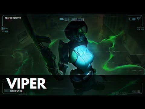 Viper Valorant Fanart Process