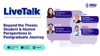 Live Talk 2026 – Beyond the Thesis: Student and Alumni Perspectives in Postgraduate Journey