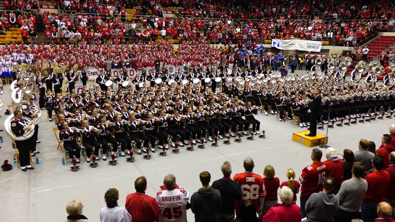 National Anthem at Skull Session Ohio State Marching Band 11 26 2016