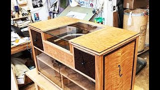 Athlete Statistics Turntable Stereo Cabinet