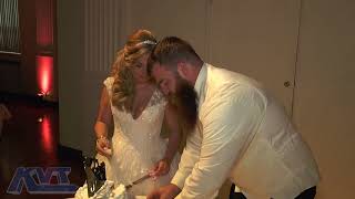 Sam and nick's wedding celebration - first dance cake cutting 6-16-18