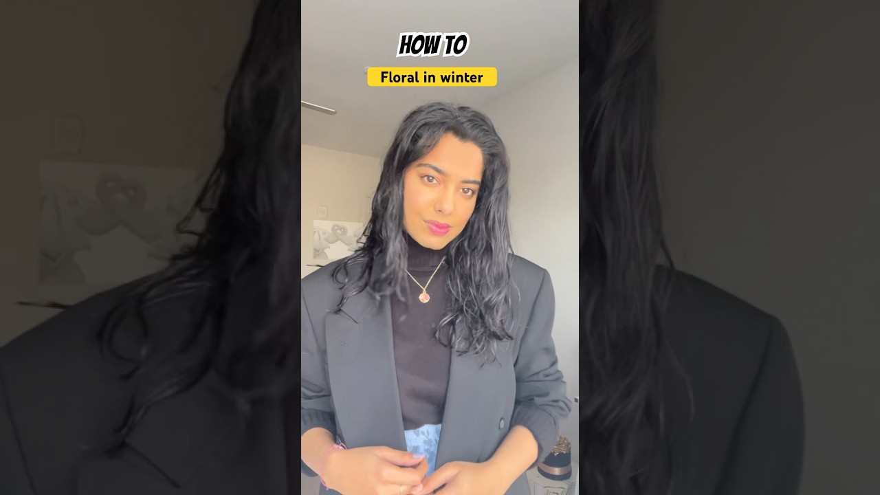 CAN wear florals in winter 🌺💐🌻 