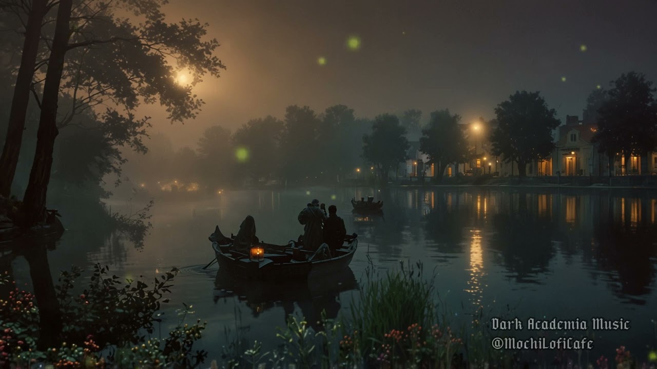 The River Café at Dusk | Dark Academia Music for Study | Melancholic Piano