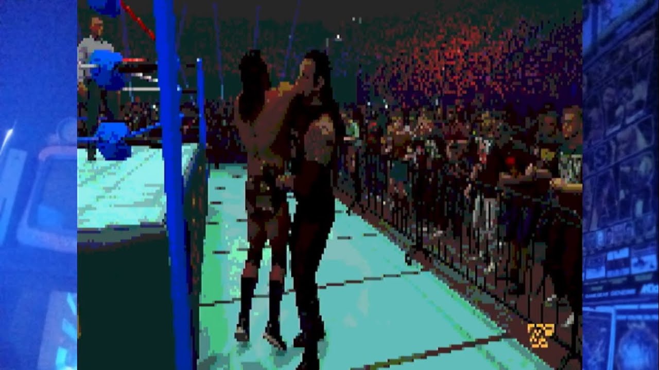Razor Ramon vs Undertaker 2K24 Retro 8 Bit Arena WWE Pixel SNES ...