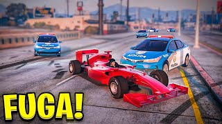 DEI FUGA DA POLICIA COM O CARRO DE FORMULA-1 🚓