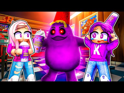 We drank the Grimace Shake at McDonald's! 🥤 | Roblox