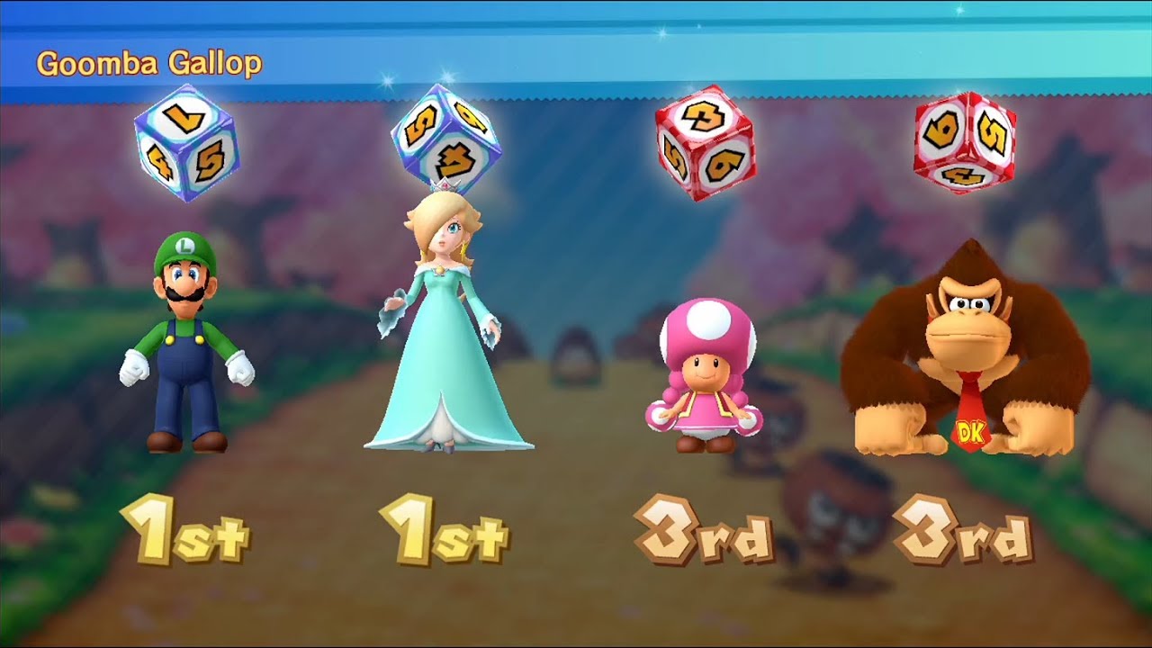 Mario Party 10 - Mario Party Mode - Mushroom Park #122 (2 Player - Master Difficulty)