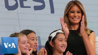 First Lady Melania Trump Rings Opening Bell at New York Stock Exchange