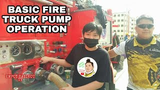 FIRE TRUCK PUMP BASIC HOW TO OPERATE